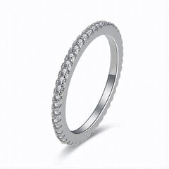 Sidabrinis žiedas moterims Moiss R00020 su cirkoniais kaina ir informacija | Žiedai | pigu.lt
