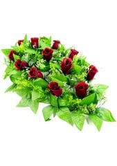 Vėlinių vainikas iš rožių žiedų kaina ir informacija | Dirbtinės gėlės | pigu.lt