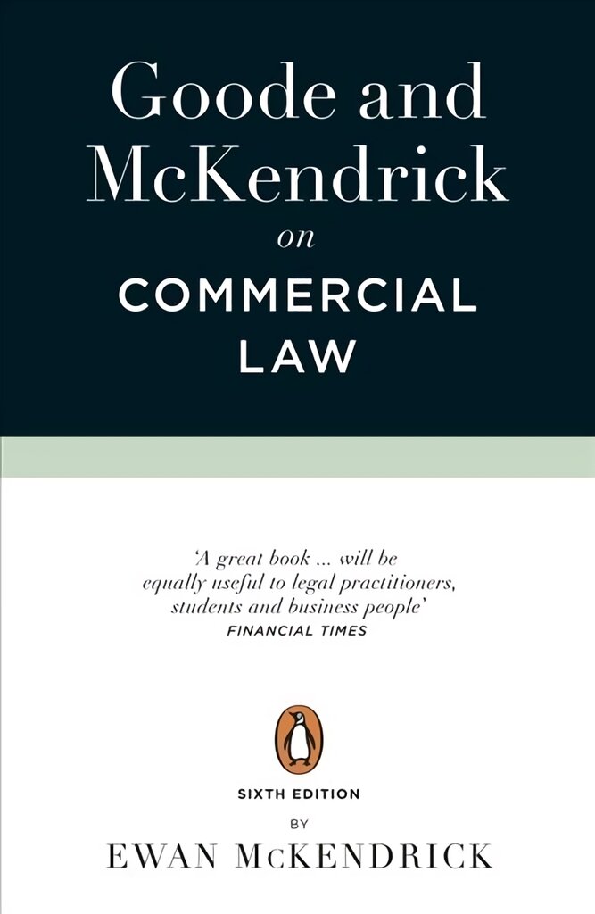 Goode and McKendrick on Commercial Law: 6th Edition цена и информация | Ekonomikos knygos | pigu.lt