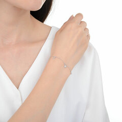 MOISS Очаровательный серебряный браслет с подвесками B0000640 цена и информация | Женские браслеты | pigu.lt