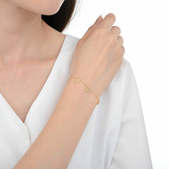 MOISS Очаровательный позолоченный браслет с подвесками B0000580 цена и информация | Женские браслеты | pigu.lt
