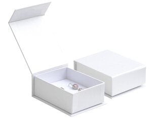JK Box Balta dovanų dėžutė papuošalų rinkiniui VG-6 / AW kaina ir informacija | Dovanų pakavimo priemonės | pigu.lt