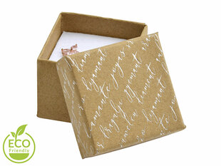 JK Box Auksinė dovanų dėžutė žiedui KD-2 / AG kaina ir informacija | Dovanų pakavimo priemonės | pigu.lt