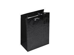 JK Box dovanų popierinis maišelis, juodas kaina ir informacija | Dovanų pakavimo priemonės | pigu.lt