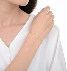 MOISS Очаровательный позолоченный браслет бесконечности B0000997 цена и информация | Женские браслеты | pigu.lt