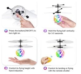 Летающий игрушечный шар с подсветкой цена и информация | Развивающие игрушки | pigu.lt