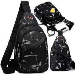 Маленький мужской рюкзак R10, черный цена и информация | Мужские сумки | pigu.lt