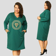 Платье размера плюс для женщин Cheryl, зеленое цена и информация | Платья | pigu.lt