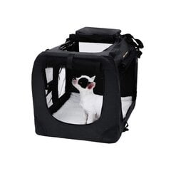 Naminių gyvūnėlių transportavimo krepšys Feandrea PDC60H, M dydis, juodas kaina ir informacija | Transportavimo narvai, krepšiai | pigu.lt