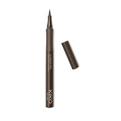 Стойка подводка-маркер для глаз Kiko Milano Ultimate Pen Eyeliner, 1ml, 02 Brown цена и информация | Тушь, средства для роста ресниц, тени для век, карандаши для глаз | pigu.lt