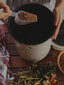 Virtuvinis komposteris Bokashi, Skaza Organko 2, 9,6 L, natūraliai baltos spalvos, 1kg Bokashi granulių цена и информация | Komposto dėžės, lauko konteineriai | pigu.lt