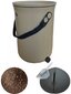 Virtuvinis komposteris Bokashi, Skaza Organko 2, 9,6 L, smėlio spalvos, 1kg Bokashi granulių kaina ir informacija | Komposto dėžės, lauko konteineriai | pigu.lt