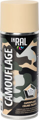 INRAL Camouflage RAL9021,Smėlinė, matinė, 400ml lauko dažai цена и информация | Краска | pigu.lt