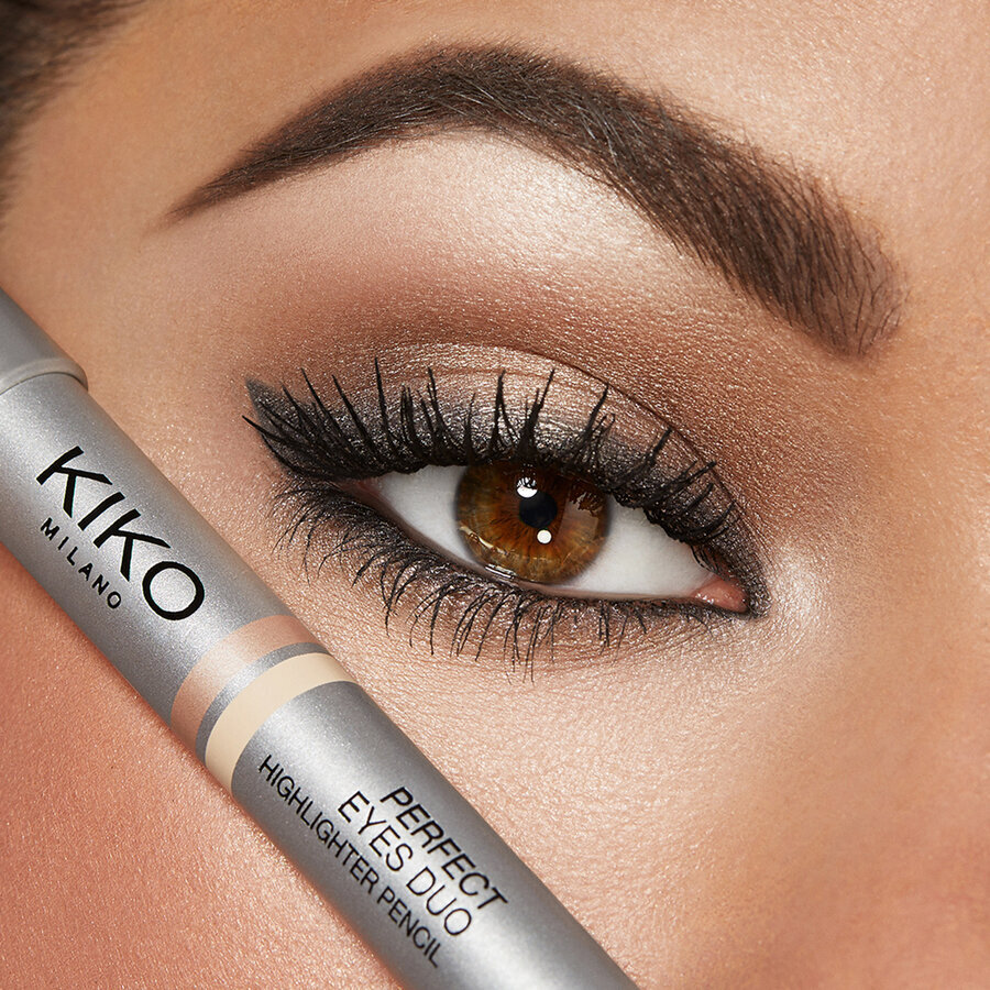 Akių pieštukas Kiko Milano Perfect Eyes Duo Highlighter Pencil kaina ir informacija | Akių šešėliai, pieštukai, blakstienų tušai, serumai | pigu.lt