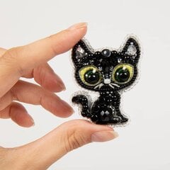 BP-330 Siuvinėjimo biseriu rinkinys Ranku Darbo Sagė Crystal Art "Black cat" цена и информация | Принадлежности для вышивания | pigu.lt