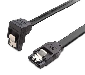 Угловой кабель SATA III 0,4 м 3,6 Гбит/с цена и информация | Кабели и провода | pigu.lt
