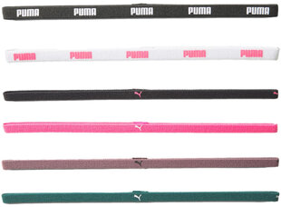 Puma Galvos Juosta At Sportbands (6pcs) Varsit Colored 053452 20 053452 20 kaina ir informacija | Plaukų aksesuarai | pigu.lt