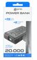 PRIO Power Bank 20W PD / QC3.0 / 20000 mAh kaina ir informacija | Atsarginiai maitinimo šaltiniai (power bank) | pigu.lt