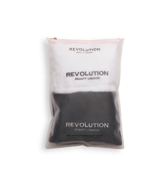 Plaukų rankšluostis Revolution Haircare Elastic Microfibre, 2 vnt. kaina ir informacija | Plaukų aksesuarai | pigu.lt