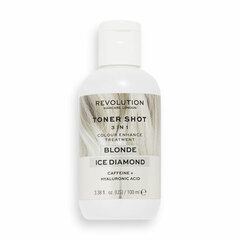 Tonuojanti plaukų priemonė Revolution Toner Shot Blonde Ice Diamond, 100 ml цена и информация | Бальзамы, кондиционеры | pigu.lt