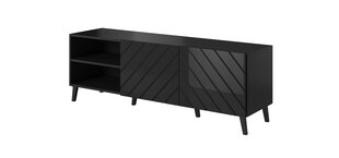 TV staliukas Cama Meble Abeto, 150x42x52 cm, juodas цена и информация | Тумбы под телевизор | pigu.lt