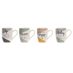 Кружка Mug DKD Home Decor, разноцветная, 340 мл, 4 шт. цена и информация | Стаканы, фужеры, кувшины | pigu.lt