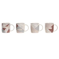 Кружка Mug DKD Home Decor, фуксия, 365 мл, 4 шт. цена и информация | Стаканы, фужеры, кувшины | pigu.lt