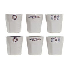 Набор из кофейных чашек DKD Home Decor, керамика, 90 мл, 6 шт. цена и информация | Стаканы, фужеры, кувшины | pigu.lt