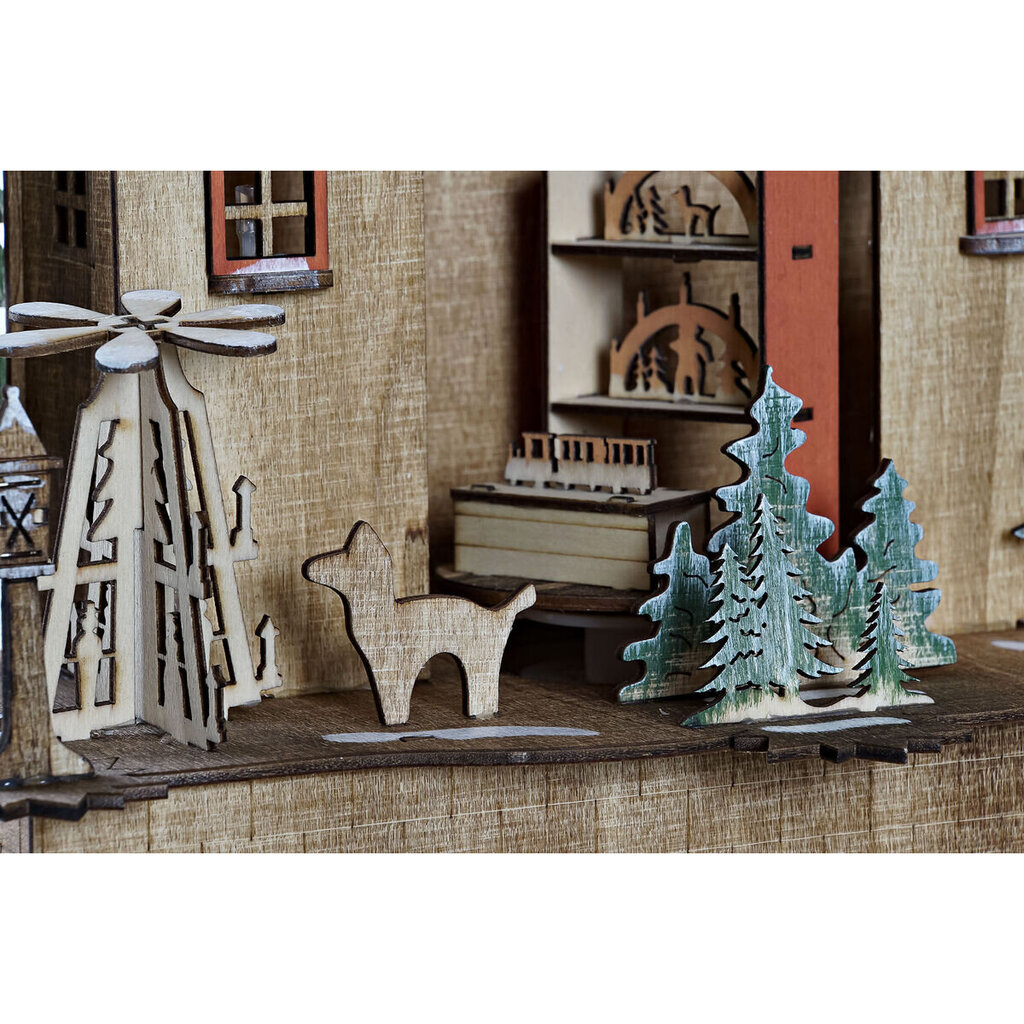 Kalėdų papuošalai - Namukas, DKD Home Decor kaina ir informacija | Kalėdinės dekoracijos | pigu.lt