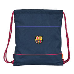 Kuprinė su virvutėmis F.C. Barcelona, 35 x 40 x 1 cm., mėlyna kaina ir informacija | Kuprinės mokyklai, sportiniai maišeliai | pigu.lt