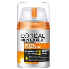 Drėkinamasis veido kremas vyrams, L'Oreal Paris Men Expert Hydra Energetic SPF15, 50 ml kaina ir informacija | Veido kremai | pigu.lt