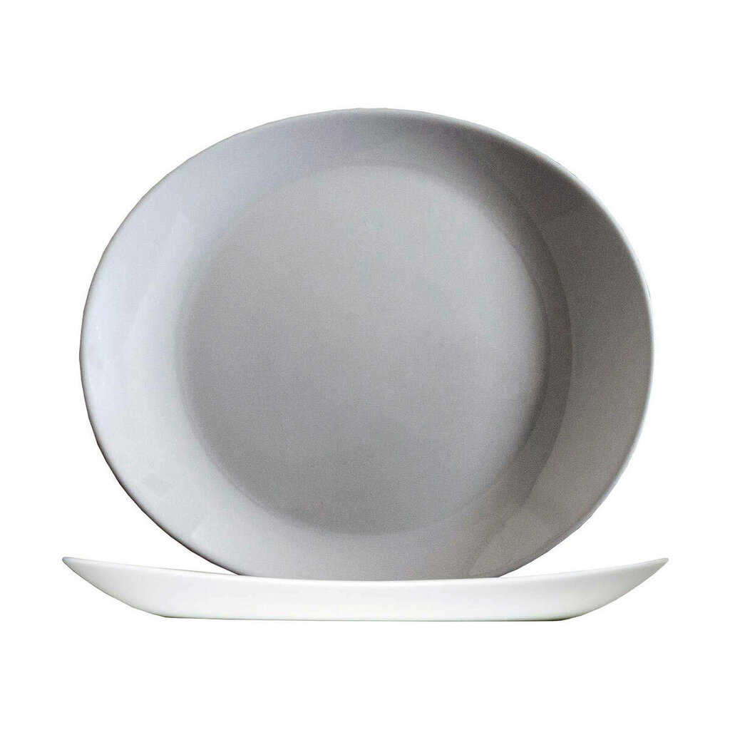 Arcoroc lėkštė, balta, 30 x 26 cm. kaina ir informacija | Indai, lėkštės, pietų servizai | pigu.lt