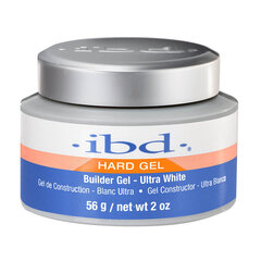 Gelis nagams IBD Hard Gel UV, Ultra White, 56 g kaina ir informacija | Manikiūro, pedikiūro priemonės | pigu.lt