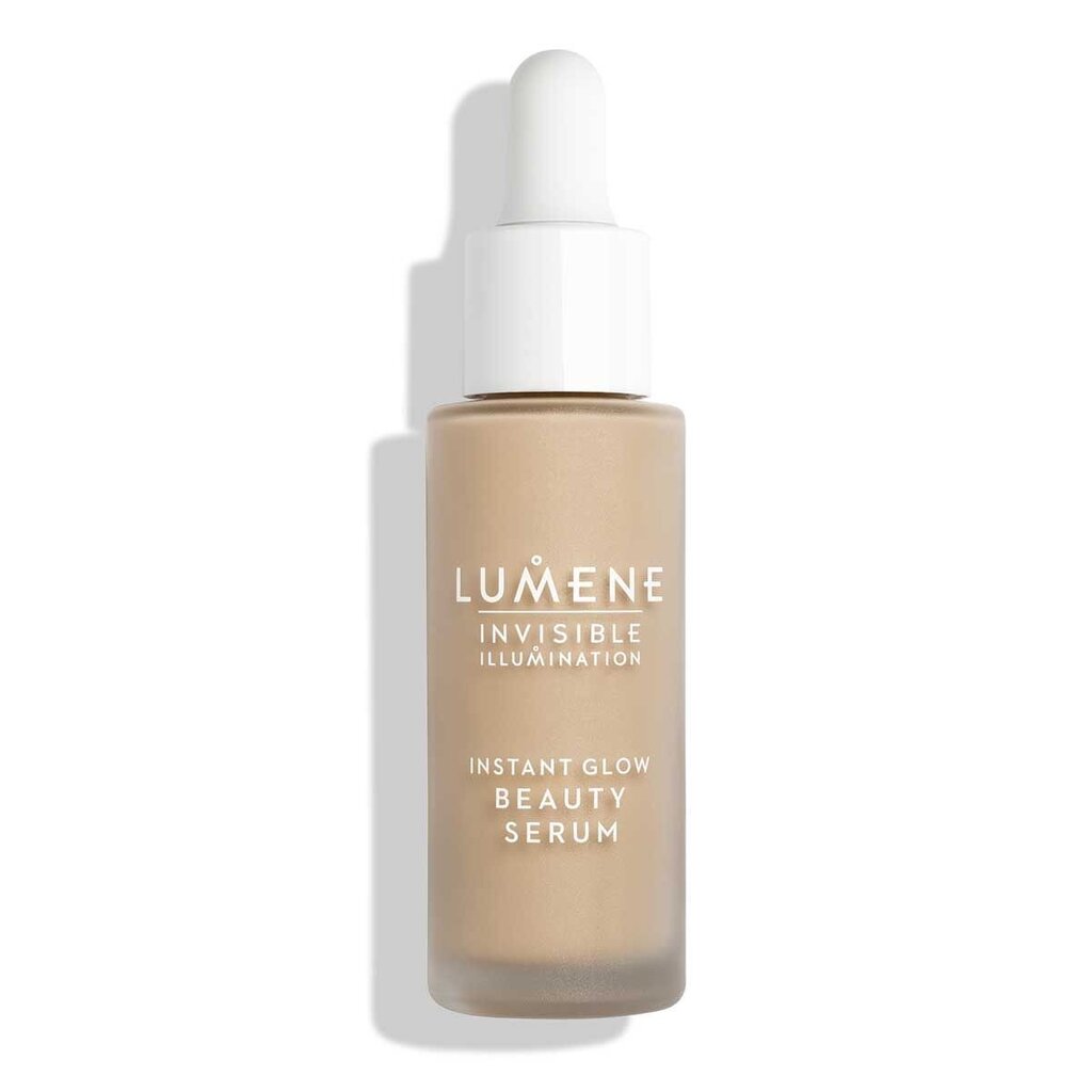 Veido serumas Lumene Invisible Illumination Instant Glow Beauty Universal Medium, 30ml kaina ir informacija | Veido aliejai, serumai | pigu.lt