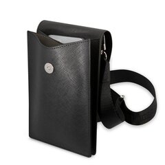 Karl Lagerfeld Saffiano Metal Ikonik Wallet Phone Bag Black цена и информация | Чехлы для телефонов | pigu.lt