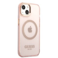 Guess Translucent MagSafe Compatible Case for iPhone 13 Pink цена и информация | Чехлы для телефонов | pigu.lt