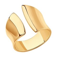 Paauksuotas sidabrinis žiedas moterims kaina ir informacija | Žiedai | pigu.lt
