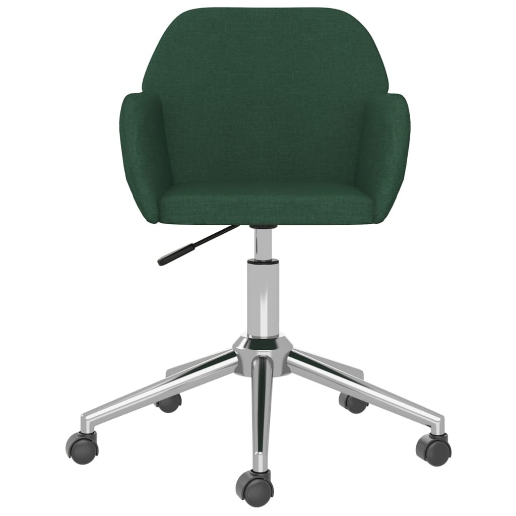 Pasukamos valgomojo kėdės, 2vnt., tamsiai žalios, audinys kaina ir informacija | Virtuvės ir valgomojo kėdės | pigu.lt