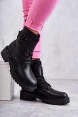 Auliniai batai moterims PJ1 Silvor BSB22020, juodi цена и информация | Женские ботинки | pigu.lt