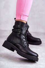 Auliniai batai moterims PJ1 Silvor BSB22020, juodi kaina ir informacija | Aulinukai, ilgaauliai batai moterims | pigu.lt