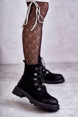 Auliniai batai moterims PJ1 BSB22026, juodi цена и информация | Женские сапоги | pigu.lt