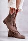 Auliniai batai moterims Nicole BSB22060, rudi цена и информация | Aulinukai, ilgaauliai batai moterims | pigu.lt