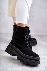 Auliniai batai moterims PL5 Elisabeth BSB22112, juodi kaina ir informacija | Aulinukai, ilgaauliai batai moterims | pigu.lt
