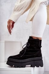 Auliniai batai moterims PL5 Elisabeth BSB22112, juodi kaina ir informacija | Женские ботинки | pigu.lt