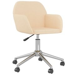 Pasukama biuro kėdė, kreminės spalvos, audinys kaina ir informacija | Biuro kėdės | pigu.lt