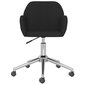 Pasukama biuro kėdė, juodos spalvos, audinys цена и информация | Biuro kėdės | pigu.lt