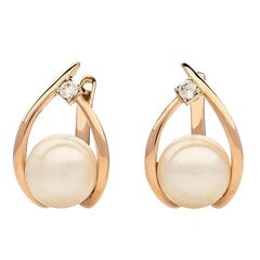 Auksiniai auskarai moterims su perlais kaina ir informacija | Auskarai | pigu.lt