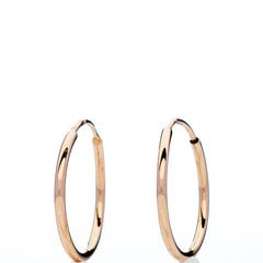 Золотые серьги конго (кольца) 30 мм цена и информация | Серьги | pigu.lt
