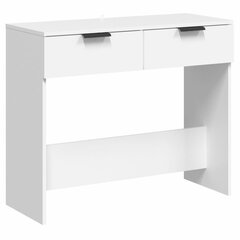 Konsolinis staliukas, Apdirbta mediena, 90x36x75cm, balta kaina ir informacija | Stalai-konsolės | pigu.lt