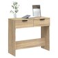 Konsolinis staliukas, Apdirbta mediena, 90x36x75cm, ąžuolo spalva kaina ir informacija | Stalai-konsolės | pigu.lt